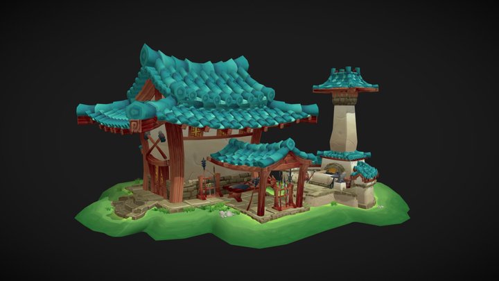 DAE Villages Building 3D Model