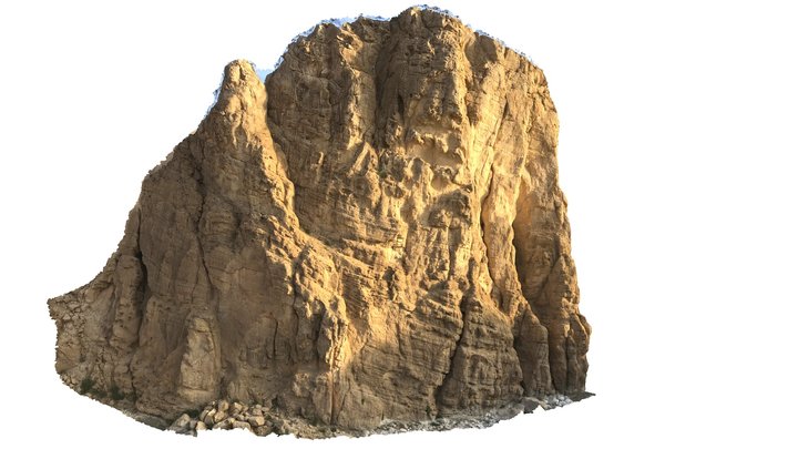 Al Khubayb cliff, Oman. 3D Model