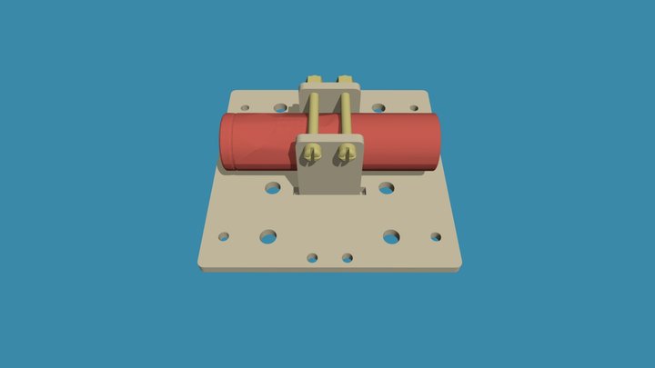 Suporte de Bateria 3D Model