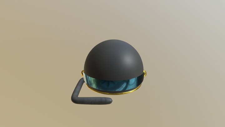 Space Helmet (MidPoly) 3D Model