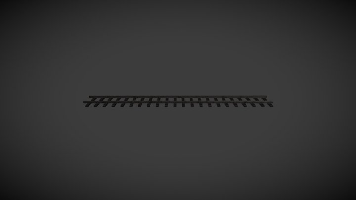 Train Tracks 3D Model