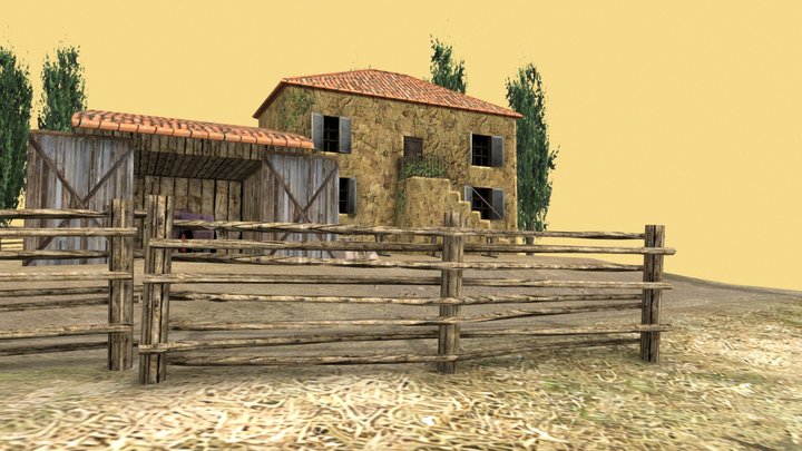 DAE Diorama retake – Small farm 3D Model