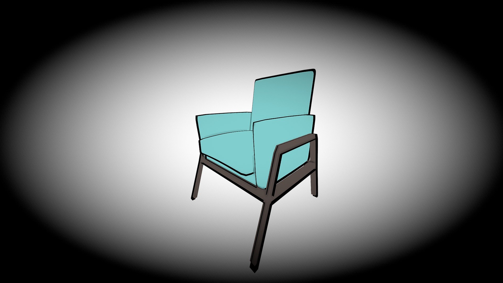 Cell-Shaded Chair