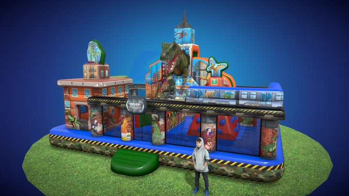 Multi Play Invasão Jurássica 3D Model