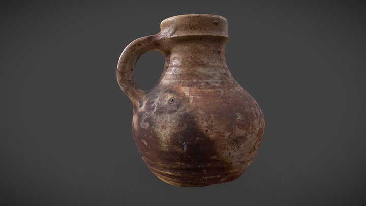 Jug - Stoneware from Raeren - RAW Scan 3D Model
