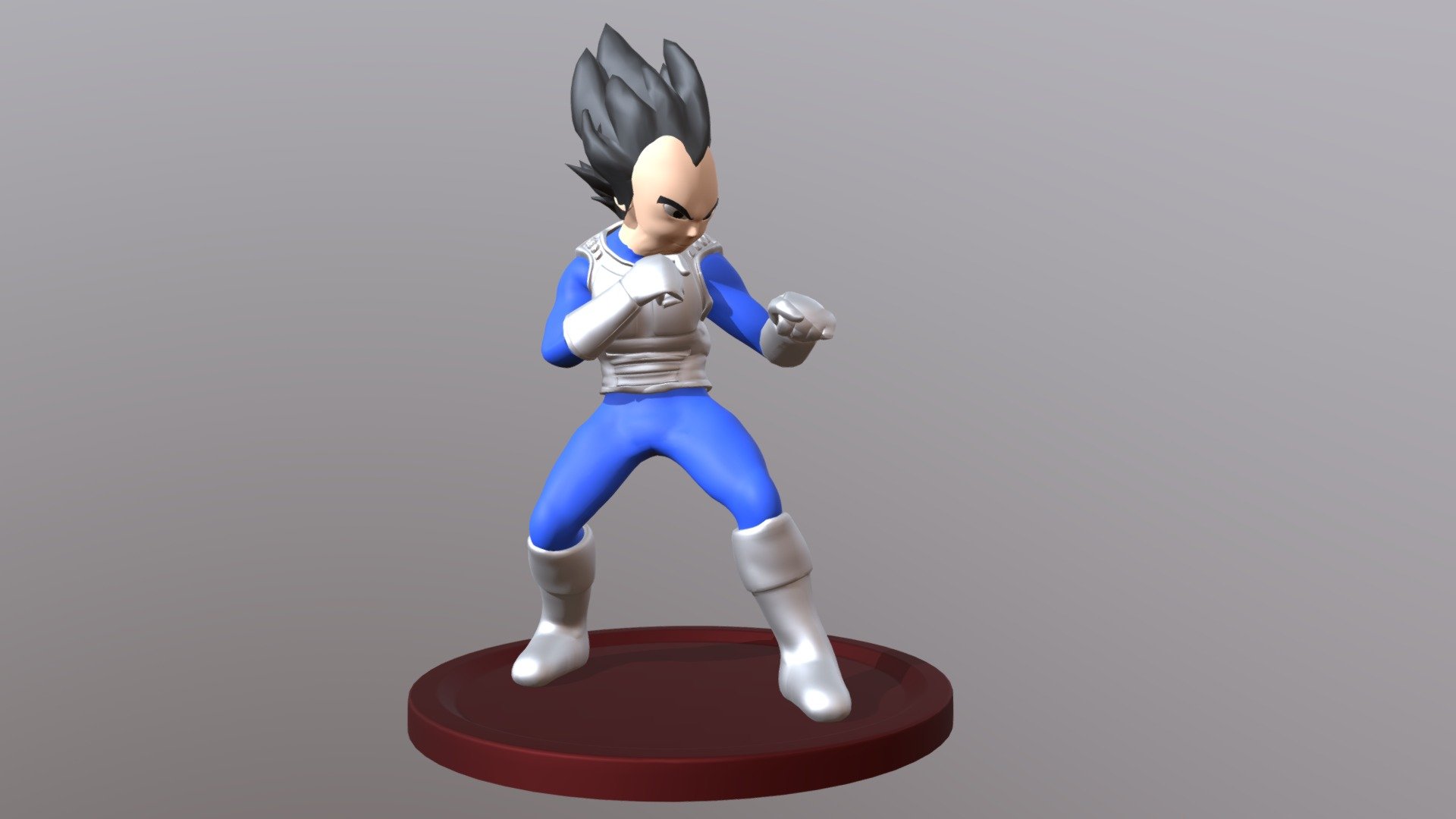 Vegeta posicion - 3D model by Rodrigo.Gonzalez.Vargas [5407c5c] - Sketchfab