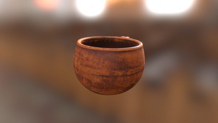 Antiq ceramic cup 3D Model