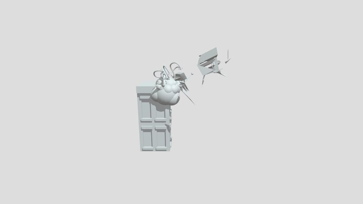 Building Explosion 3D Model