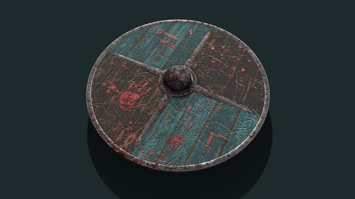 Vikings Shield 3D Model