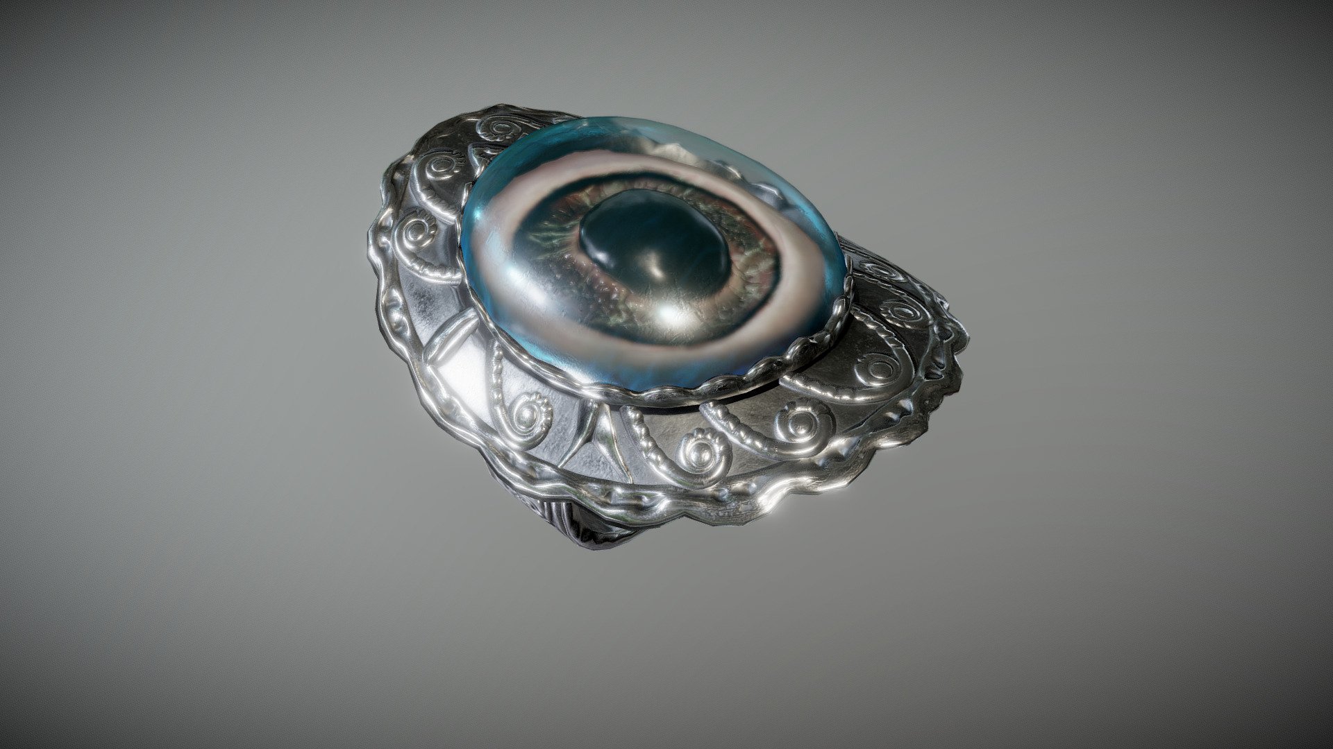 Monster eye ring (animated game asset)
