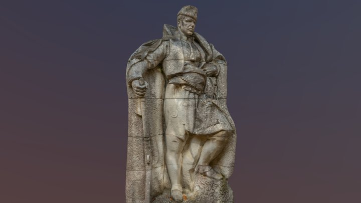 Hadzhi Dimitar Statue 3D Model