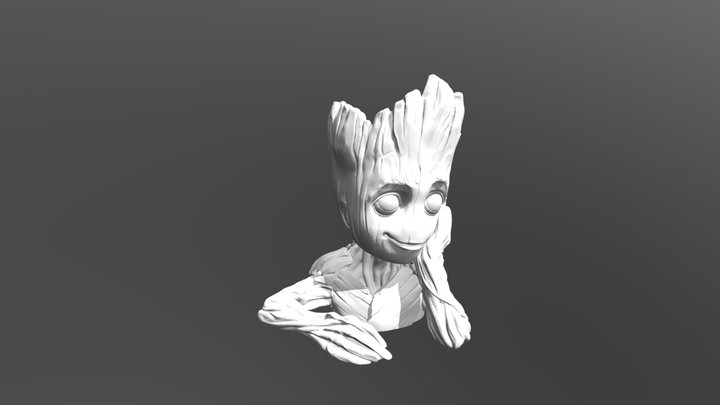 2019 Class 1 Baby Groot Thinking 3D Model