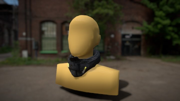 Airbag Bicycle Helmet 3D Model