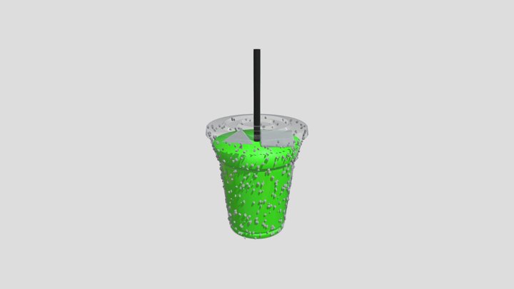 Disposable plastic cup 3D Model