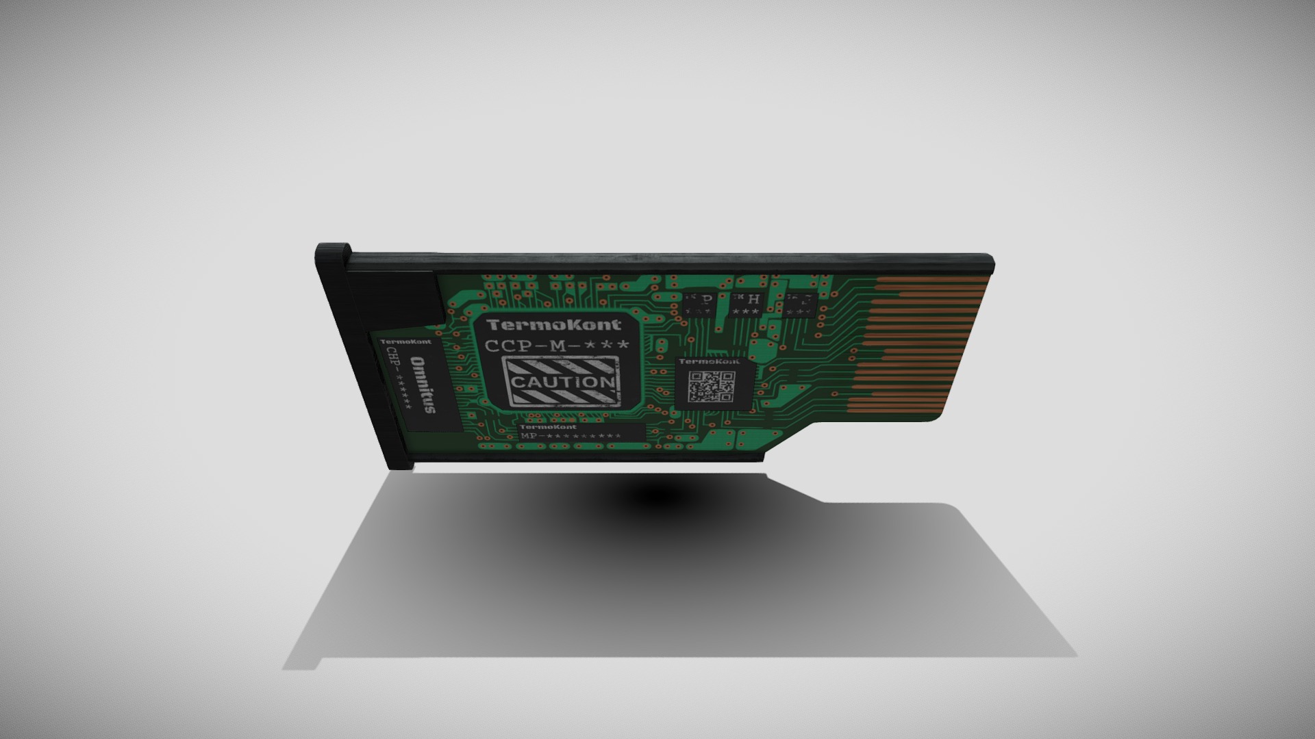 3D model Memory Module - This is a 3D model of the Memory Module. The 3D model is about text.