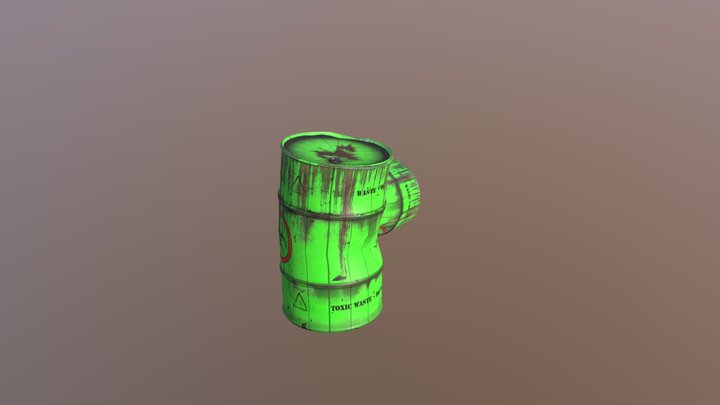 Toxic Barrel 3D Model