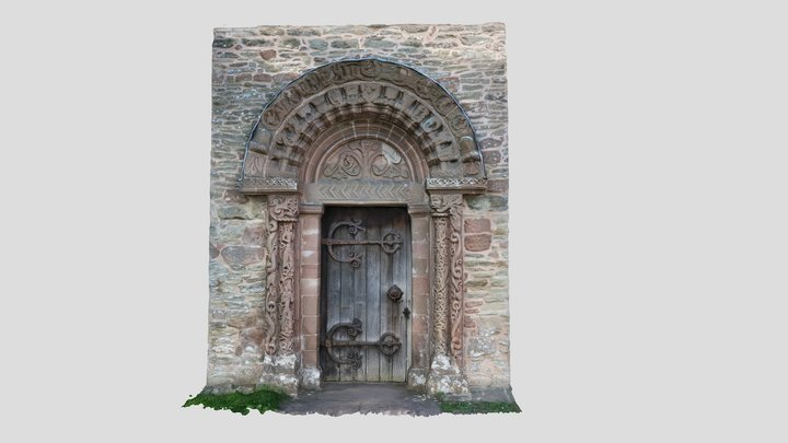 Kilpeck Church Door Herefordshire 3D Model