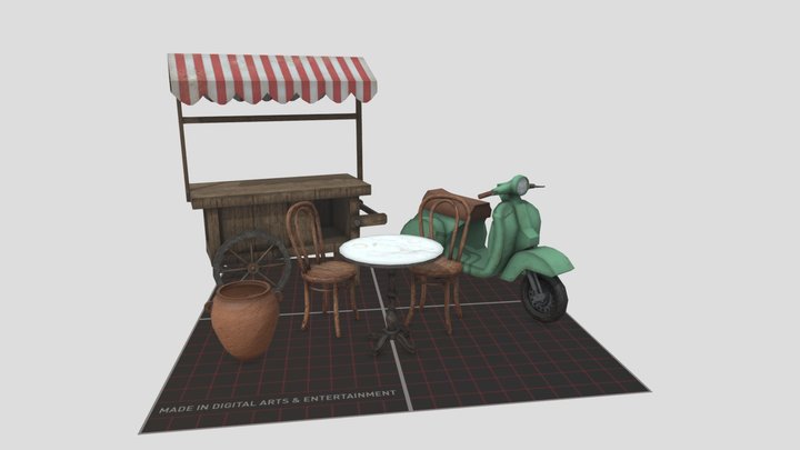 DAE 5 Finished Props - By the ocean 3D Model