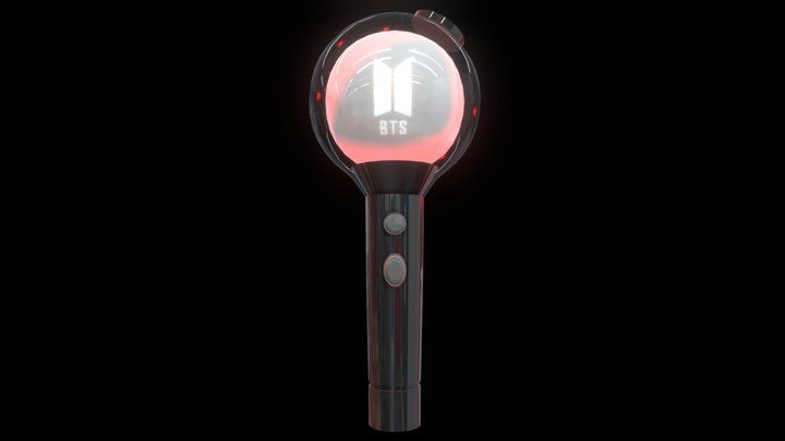 방탄소년단 응원봉 BTS Lightstick 3D Model