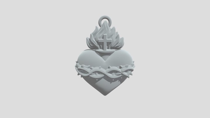 Sacred Heart of Jesus 3D Model