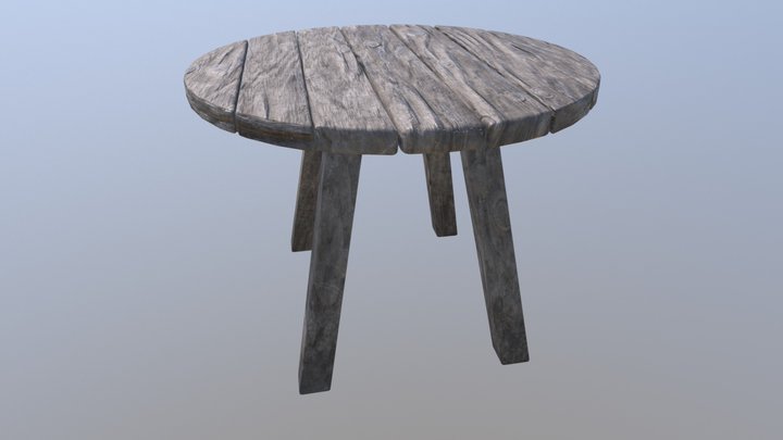 Round Table 3D Model
