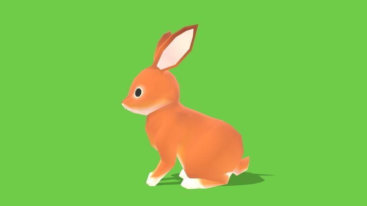 Rabbit - Animated Low Poly – Kostenloses 3D-Modell STL