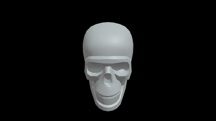 Skull_ Blockout 3D Model
