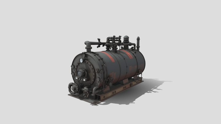 Industry: Industrial Boiler System (R2) 3D Model
