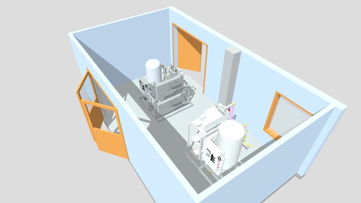 Machine-room 3D Model