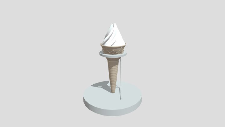 Ice Cream Cone 3D Model