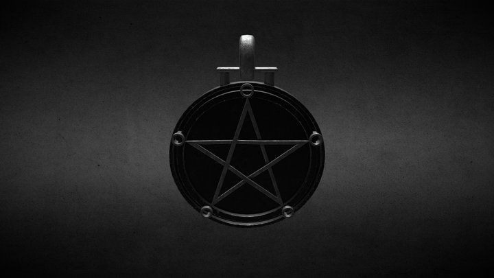 Pentagram Medal 3D Model