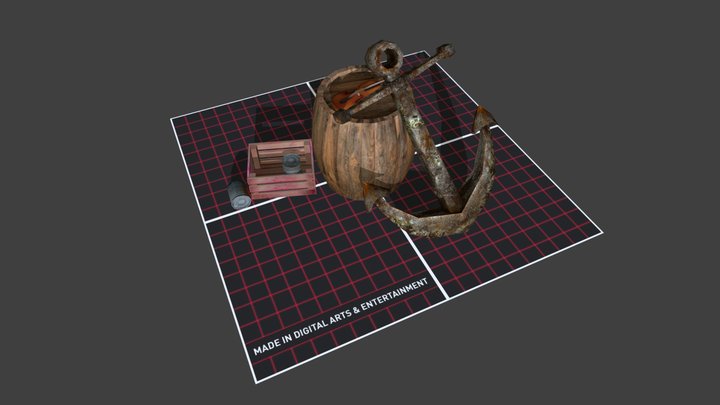DAE 5 Finished props - By the ocean 3D Model