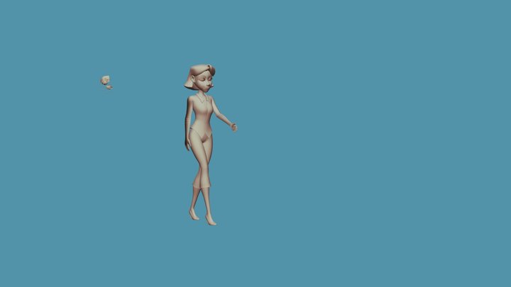 Texte Da Animação 3D Model