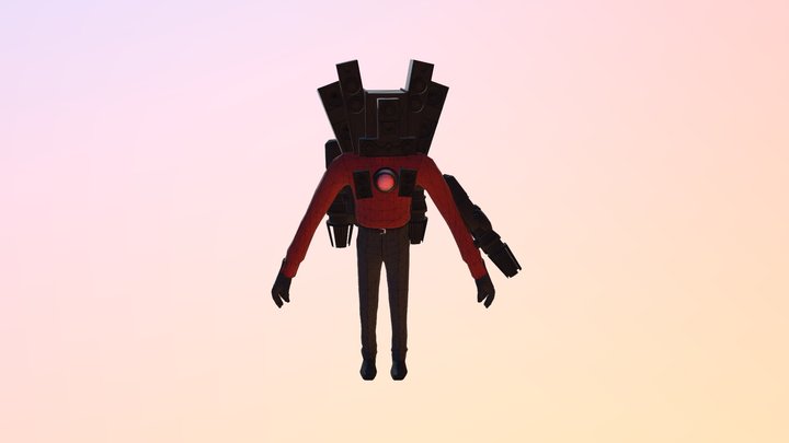 Titan-speaker-man 3D Model