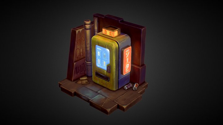 Vending Mashine 3D Fan Art 3D Model