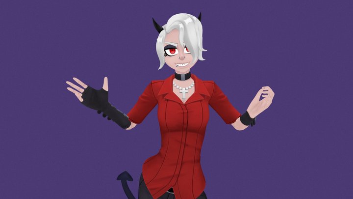 Zdrada from Helltaker 3D Model