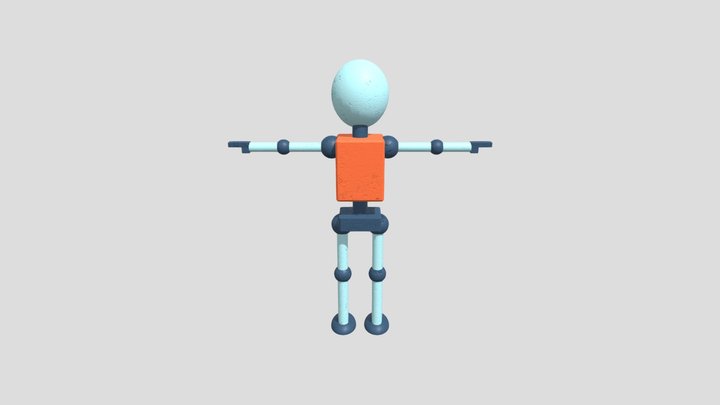 Robot Àgil Texturitzat 3D Model