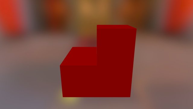Puzzle Cube Red 3D Model