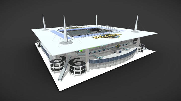 Hard Rock Stadium 3D 3D Model