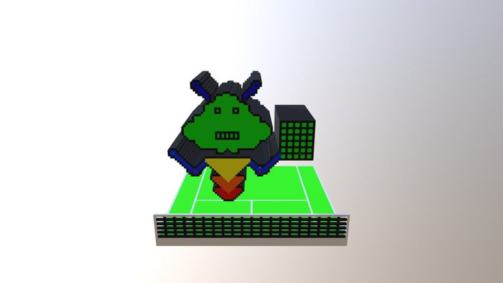 Tennis Robot 3D Model
