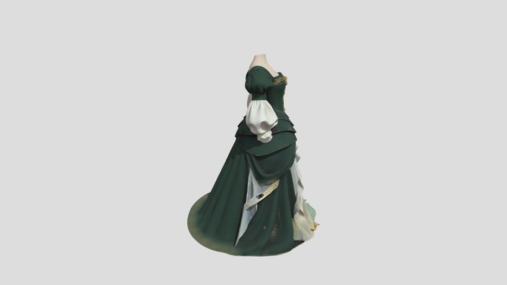 Guinevere elite skin costume 3D Model