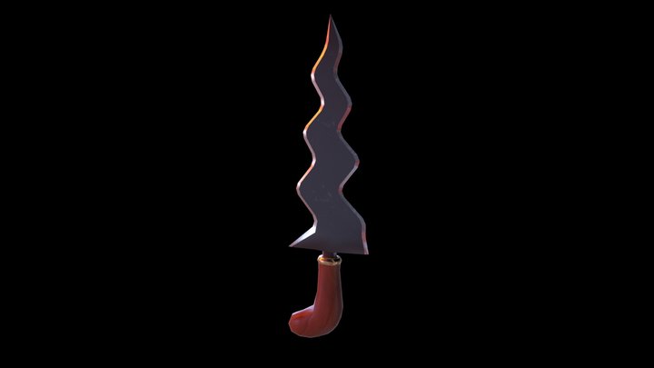 Lowpoly Kris By.Po0m 3D Model