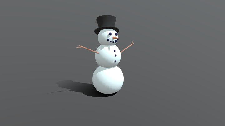 Snowman v1 3D Model
