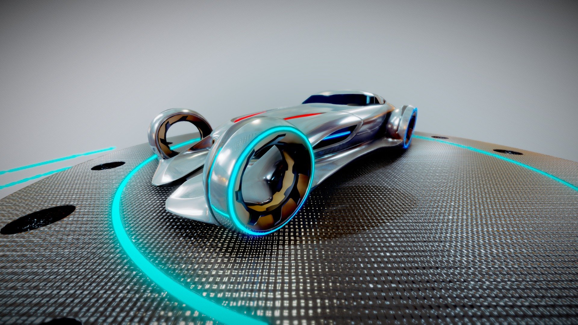 Mercedes-Benz Silver Lightning - 3D model by Nisanta (@Nisanta) [541cf38]