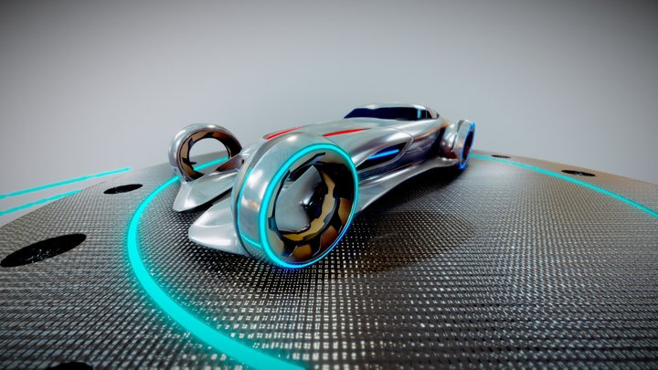 Mercedes-Benz Silver Lightning 3D Model