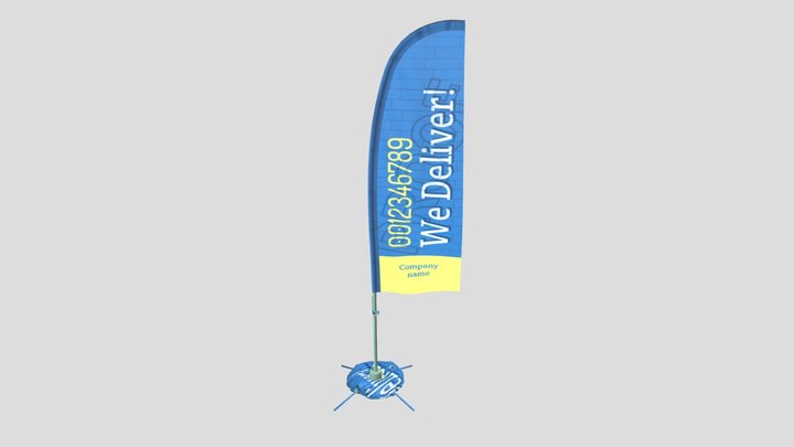 Flag 3D Model
