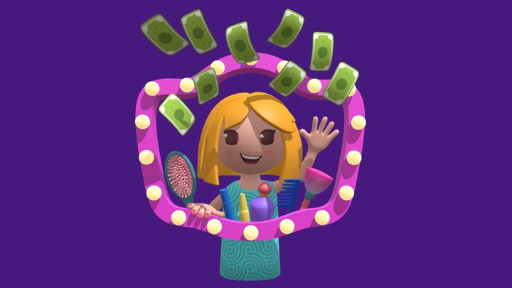 Idle Beauty Salon 3D Model