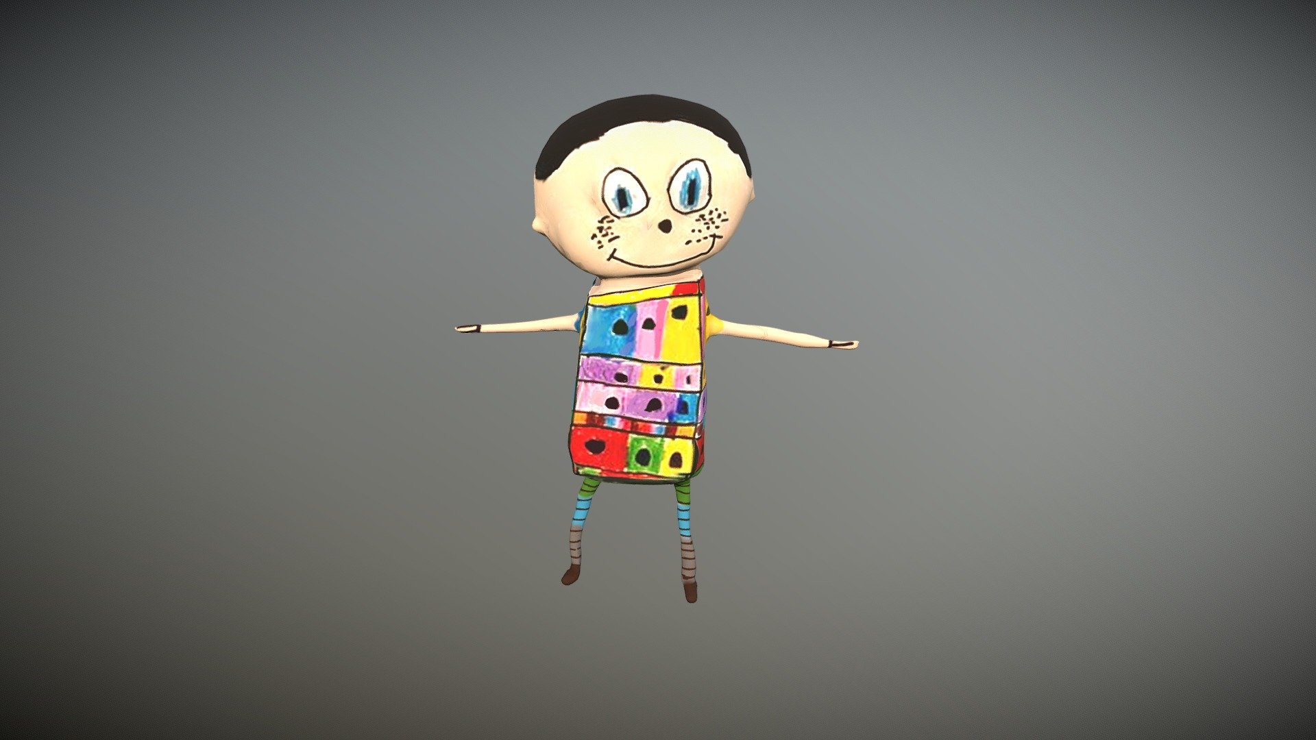 Child self portrait drawing models