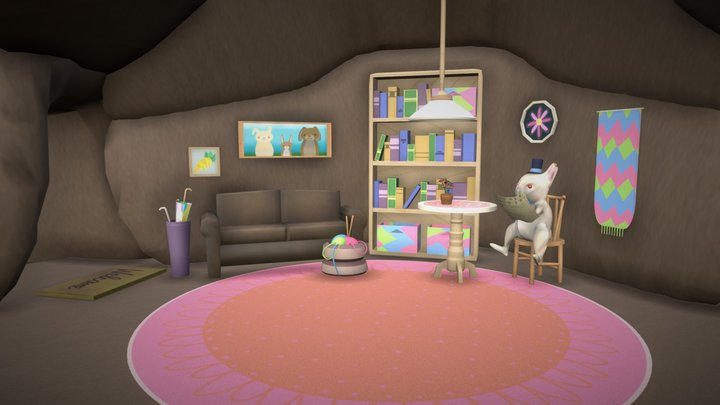 Rabbit Burrow 3D Model