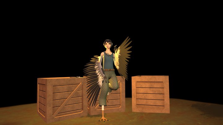 Harpy 3D Model